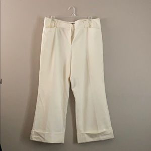 Lane Bryant Cream wide leg pants.